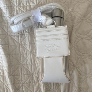 Create and Cultivate Vegan Leather Water Bottle Crossbody